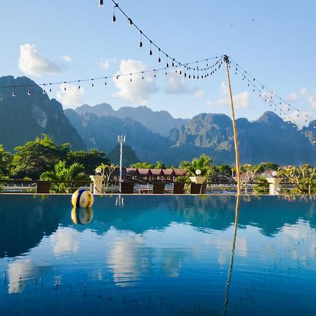 Silver Naga Hotel Vang Vieng Bagian luar foto